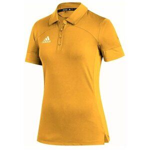 adidas Women's Tech Polo Shirt Size M Multi-Sport Yellow Collared FQ1794 NWT $65